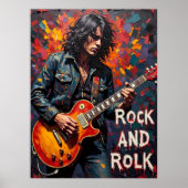 Poster Denim et Guitare (Devant)