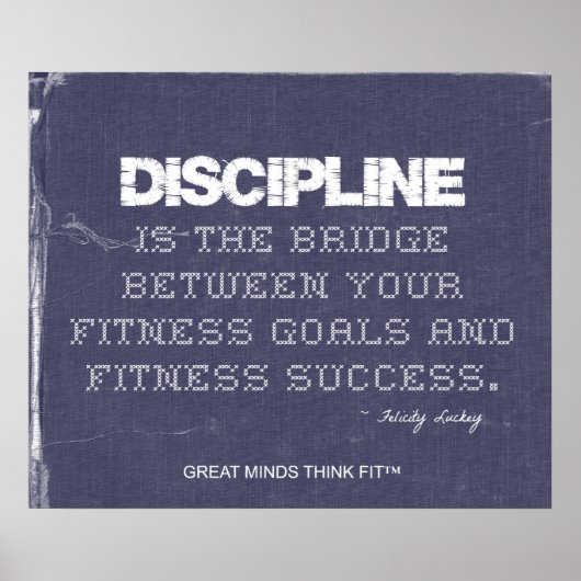 Poster Denim for Fitness Discipline (Devant)