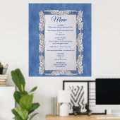 Poster Denim Jean poches et dentelle (Bureau à domicile)