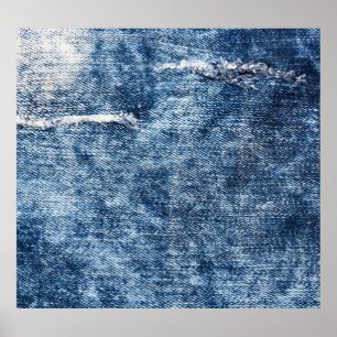Poster Denim texture : arrière - plan de jeans bleus.