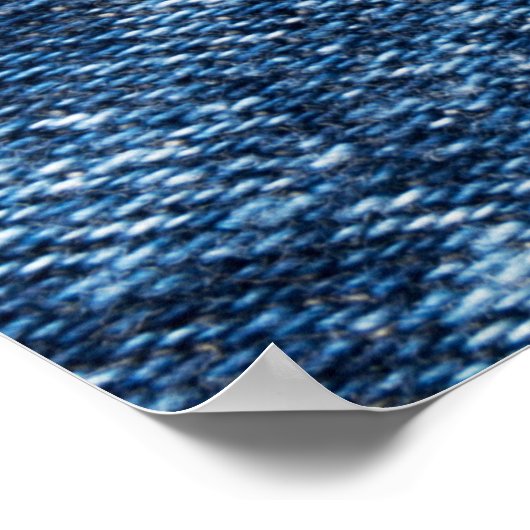 Poster Denim texture : arrière - plan de jeans bleus. (Coin)