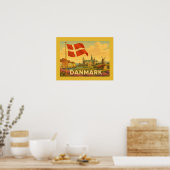 Poster Denmark Castle Windmill (Cuisine)