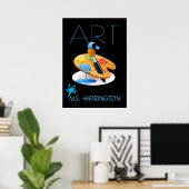 Poster d'enseignant en art - SRF (Bureau à domicile)