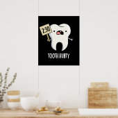 Poster Dent Hurty Dental Pun Dark BG (Cuisine)