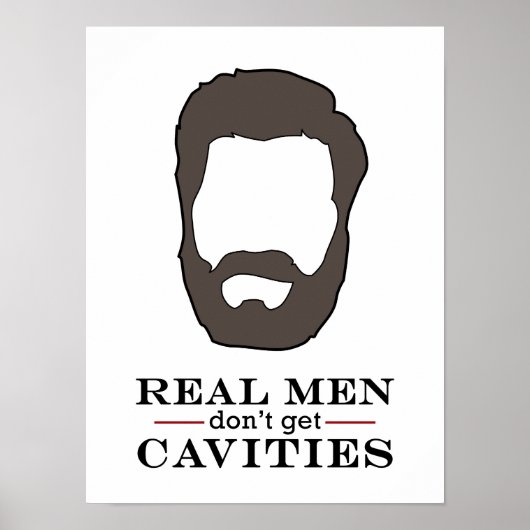 Poster dentaire pour hommes réels (Devant)