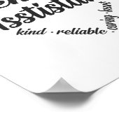 Poster Dental Assistant Heart Word Cloud (Coin)