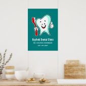 Poster Dental Care Happy Tooth (Cuisine)