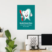 Poster Dental Care Happy Tooth (Bureau à domicile)