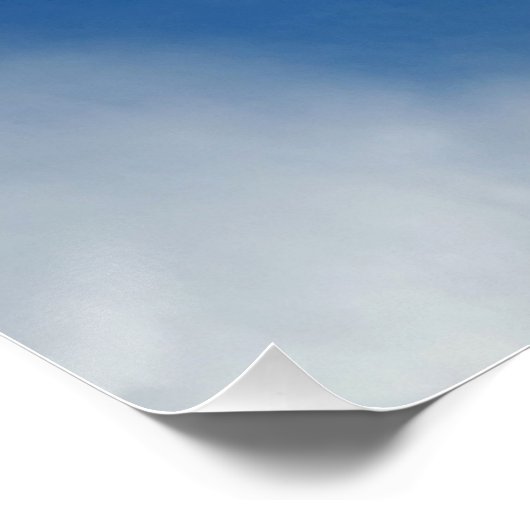 Poster dentelle blanche dans le ciel (Coin)