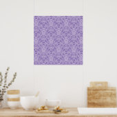 Poster Dentelle Damas violet (Cuisine)
