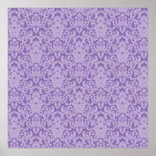 Poster Dentelle Damas violet (Devant)