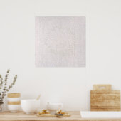 Poster Dentelle décorative rose sur fond blanc (Cuisine)