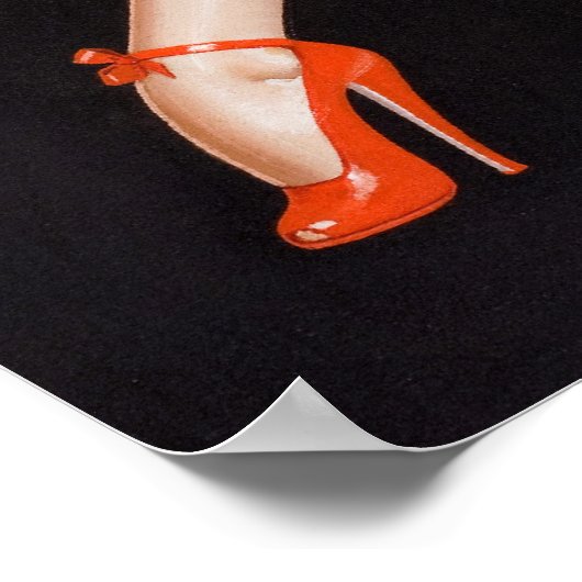 Poster Dentelle et talons hauts (Coin)