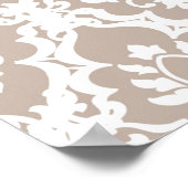 Poster Dentelle Mocha Lumière (Coin)