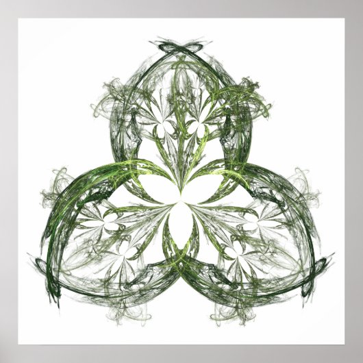 Poster Dentelle shamrock (Devant)