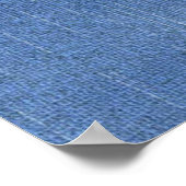 Poster Dentelles et perles texturées Denim (Coin)