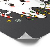 Poster Dentist Christmas Teeth Xmas Lights Funny Dental S (Coin)