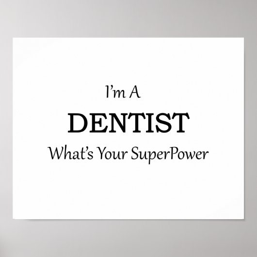 POSTER DENTISTE (Devant)