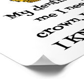 POSTER DENTISTE BESOIN COURONNE (Coin)