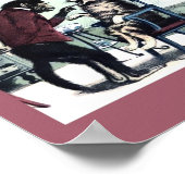 Poster Dentiste de singe Vintage amusant avec/ Patients d (Coin)