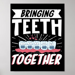 Poster Dentiste Orthodontique Dentaire Rassemblant Les De