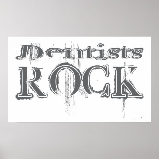 Poster Dentiste Rock (Devant)