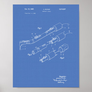 Poster Dentist's Drill 1965 Plan directeur de l'art des b