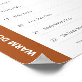 Poster d'entraînement HN - Petite (Coin)