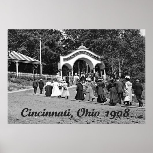 Poster d'entrée de l'île Coney (Devant)