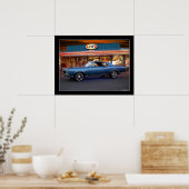 Poster d'entrée de voiture Pontiac GTO 1967 (Cuisine)