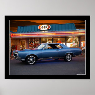 Poster d'entrée de voiture Pontiac GTO 1967