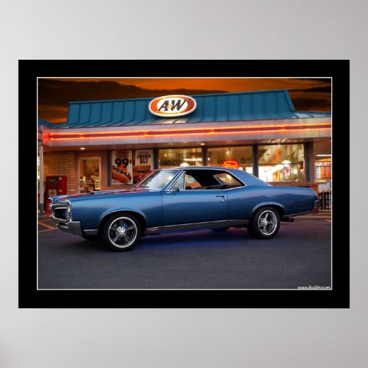 Poster d'entrée de voiture Pontiac GTO 1967 (Devant)