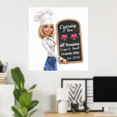 Poster d'entreprise de restauration (Bureau à domicile)