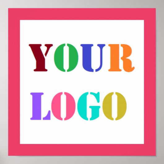 Poster d'entreprise du logo personnalisé - Choisis (Devant)