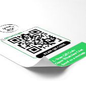 Poster d'entreprise QR Code WhatsApp (Coin)