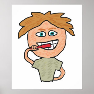 Poster Dents brossants