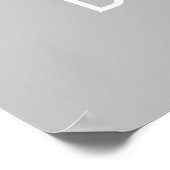 Poster Dents grises Clinique dentaire blanche (Coin)