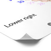 Poster Dents permanentes, dentition pour adultes, numérot (Coin)