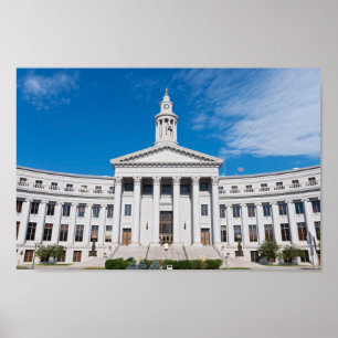 Poster Denver City and County Building Entrance