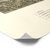 Poster Denver, CO Carte panoramique - 1887 (Coin)