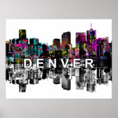 Poster Denver, Colorado en graffiti (Devant)