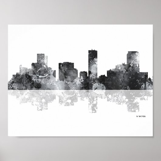 POSTER DENVER, COLORADO SKYLINE (Devant)