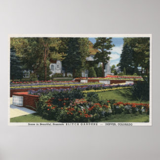 Poster Denver, Colorado - Vue d'Elitch