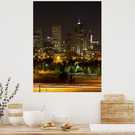 Poster Denver Skyline (Cuisine)