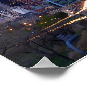 Poster Denver Skyline la nuit (Coin)