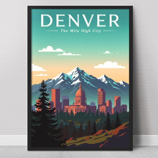 Poster Denver vintage