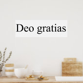 Poster Deo gratias (Cuisine)