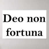 Poster Deo non fortuna (Devant)