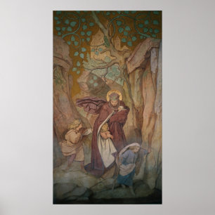 Poster Départ de St. Elisabeth du Château de Wartburg