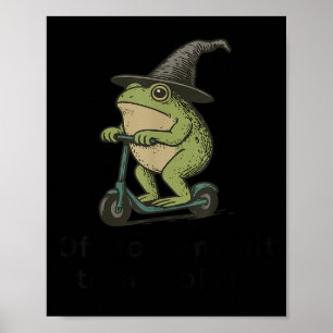 Poster Départ Pour Engager Tom Foolery Frog, Drôle Whimsi